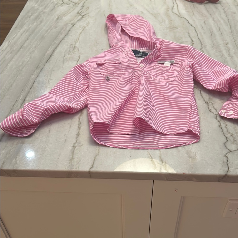 Light Pink Swim Coverup with Hood and Long Sleeves